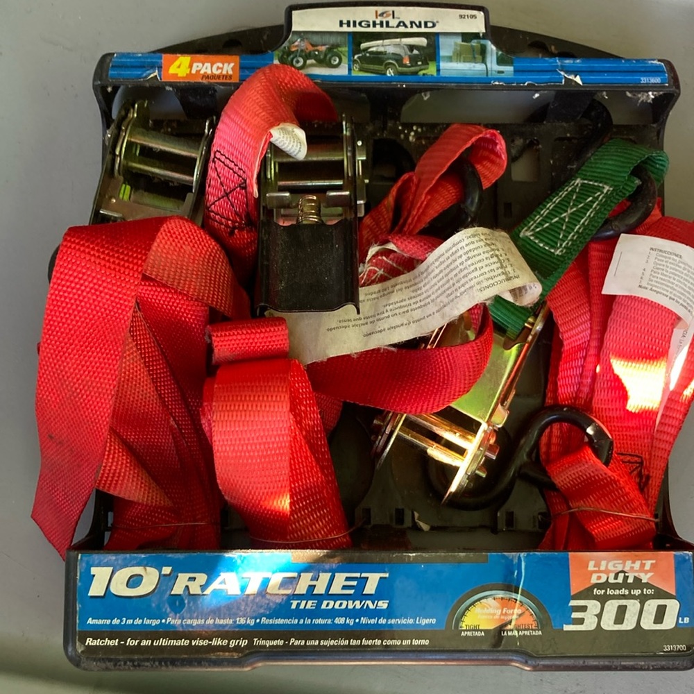 Highland brand Ratchet tie downs